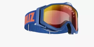 Lyžařské brýle Bliz Edge OTG blue frame brown w.red multi