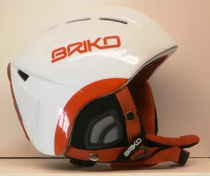 Lyžařská helma BAZAR Briko White /red 50/54
