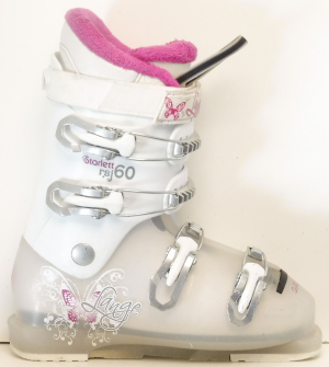 Detské lyžiarky BAZÁR Lange Starlett 50 White Pink/butterfly 235