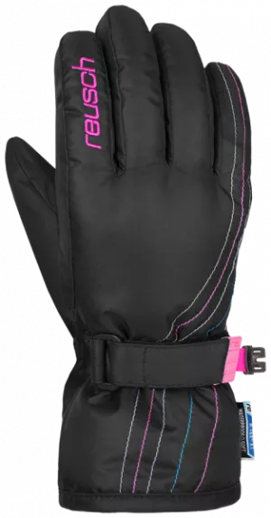 Dětské lyžařské rukavice Reusch Polly R-TEX XT JUNIOR black/multicolour