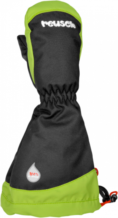 Detské lyžiarske rukavice Reusch Walter R-TEX® XT MITTEN black/neon green