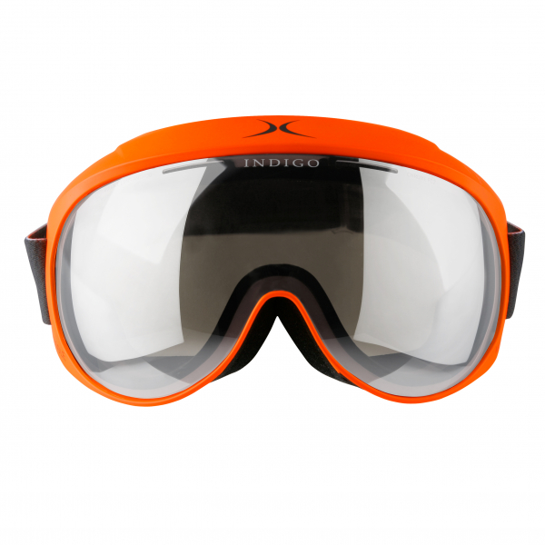 Lyžiarske okuliare Indigo Voggle Neon Orange Mirror Double Lens