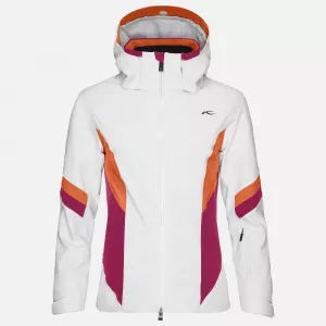Lyžiarska bunda KJUS Women Laina Jacket white.persian red