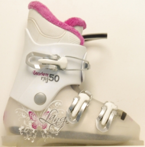 Dětské lyžáky BAZAR Lange Starlett 50 White Pink/butterfly 195