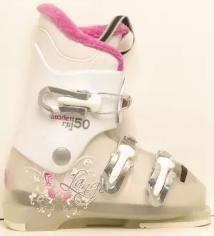 Detské lyžiarky BAZÁR Lange Starlett RSJ 50 white/pink 185