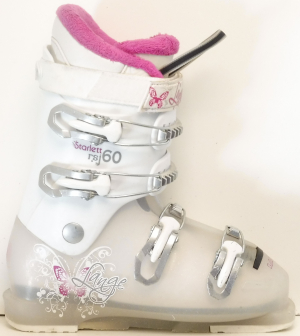 Detské lyžiarky BAZÁR Lange Starlett 60 White Pink/butterfly 225