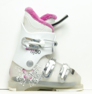 Detské lyžiarky BAZÁR Lange Starlett 50 White Pink/butterfly 185