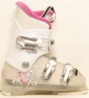 Detské lyžiarky BAZÁR Lange Starlett RSJ 50 White Pink/butterfly 180