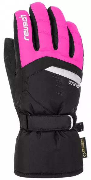 Juniorské lyžiarske rukavice Reusch Bolt GTX Junior black/pink