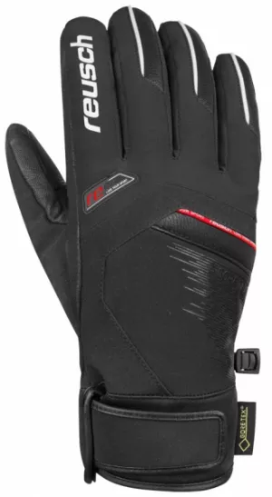 Lyžařské rukavice Reusch Beat GTX black/white/fire red