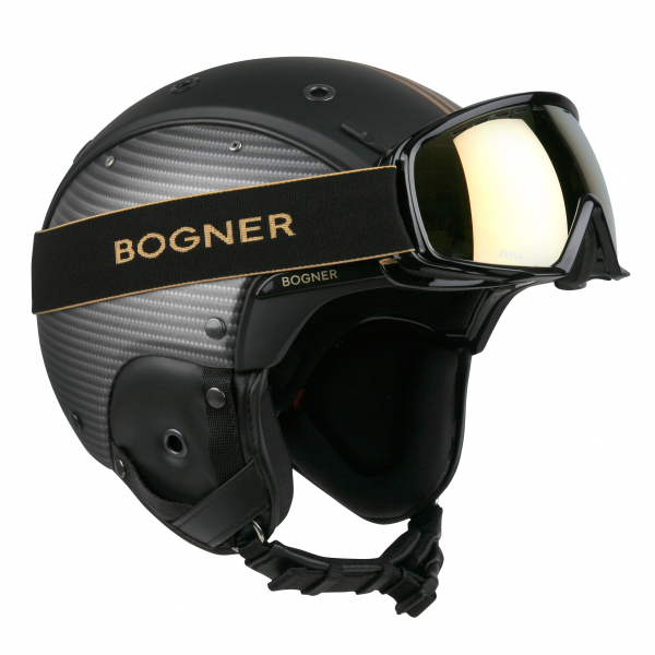 Lyžařská helma Bogner Fineline Black Gold