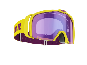 Lyžařské brýle Bliz Nova shiny yellow /brown w purple multi
