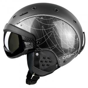 Lyžařská helma se štítem Casco SP-6 Limited Crystal grey