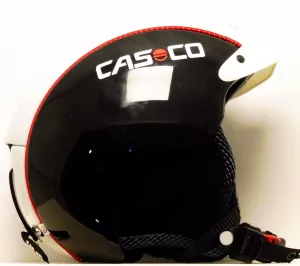 Lyžiarska prilba BAZÁR Casco Mini Pro Black/Red/White S 50-55