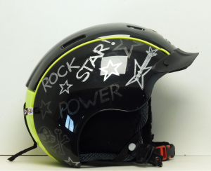 Lyžařská helma BAZAR Casco Mini Pro MyStyle black/yellow S 50-55