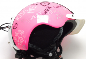 Lyžařská přilba BAZAR Casco Mini Pro MyStyle pink/white S 50-55