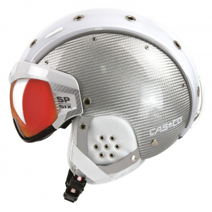 Lyžařská helma se štítem Casco SP-6 Limited Composite silver