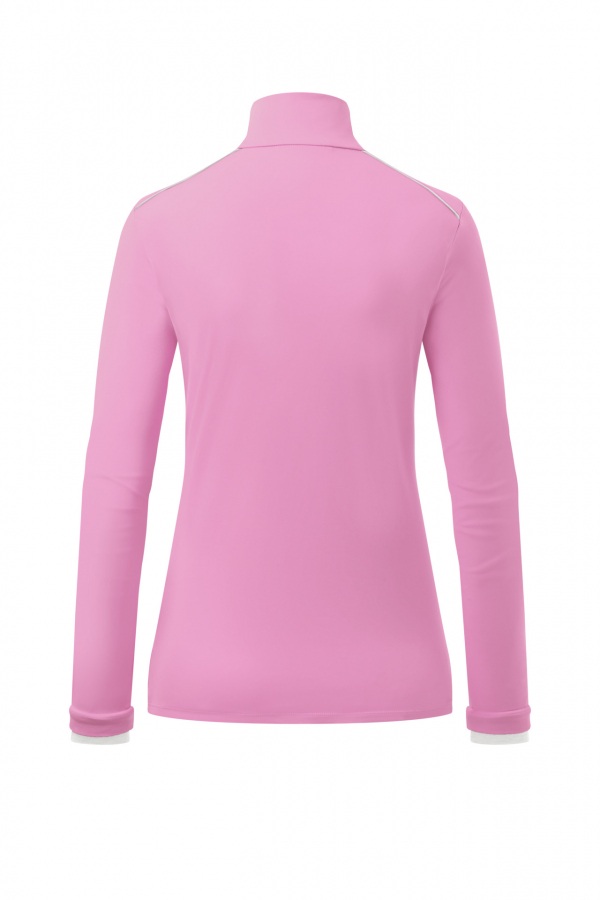 Dámské termo triko s dlouhým rukávem růžové, Funkční oblečení KJUS Women Feel Halfzip Frozen Pink