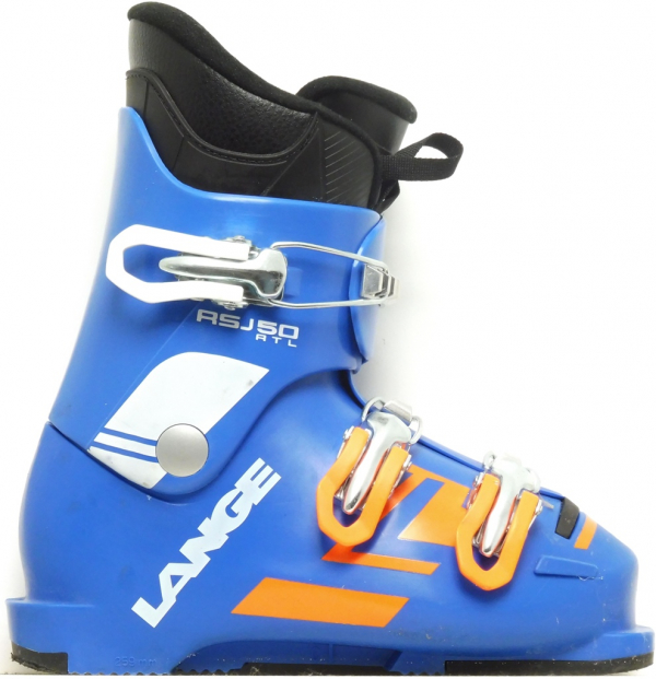 Detské lyžiarky BAZÁR Lange RSJ 50 RTL power blue/orange 195