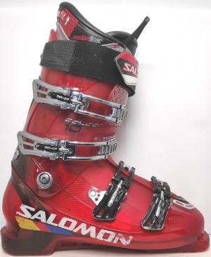 Pánske lyžiarky BAZÁR Salomon Falcon 10 red/black/alu 280