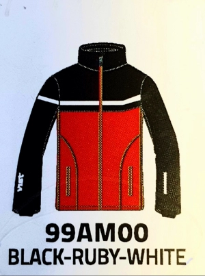 Detská lyžiarska bunda Vist Icestorm Ins. Ski Jacket Junior black/ruby/white 