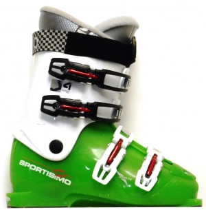 Detské lyžiarky BAZÁR Alpina J4 Sport Fit white/green 250