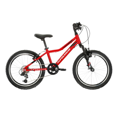 Detský chlapčenský bicykel Kross Level Mini 2.0 20” lesklý červeno-biely