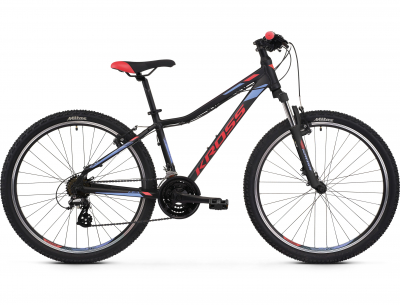 Dámsky horský bicykel Kross Lea 2.0 27,5” matný čierno-malinovo-fialový