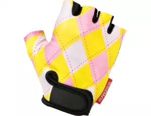 Dětské cyklistické rukavice Kross Joy yellow/pink