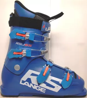 Detské lyžiarky bazár Lange RSJ 65 power blue/orange fluo 270