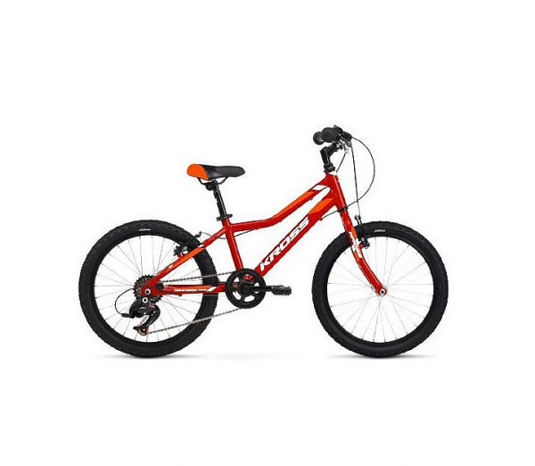 Detský chlapčenský bicykel Kross Hexagon Mini 1.0 20” červeno-bielo-oranžový