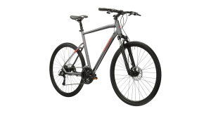 Pánsky trekový bicykel Kross Evado 4.0 28” matný grafitovo-červený
