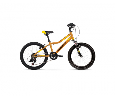 Detský chlapčenský bicykel Kross Level Mini 2.0 20”  yellow/mustard/bk 