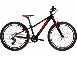 Detský chlapčenský bicykel Kross Level JR 2.0 24” lesklý červeno-čierny