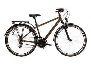 Pánsky trekový bicykel Kross Trans 2.0 28” khaki_čierny