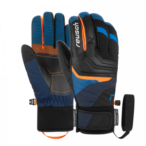 Pánske Lyžiarske rukavice Reusch Strike R-TEX XT dress blue/orange 