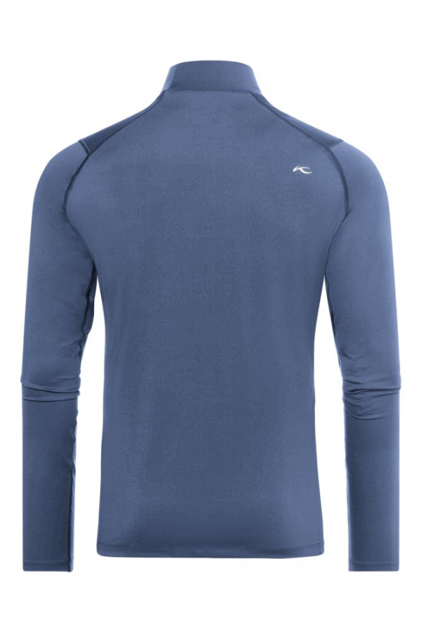 Pánske termo tričko, lyžiarske funkčné oblečenie KJUS Men Base Layer Turtleneck Steel Blue