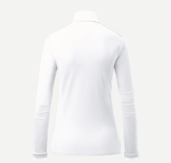 Dámské termo triko, termo oblečení KJUS Women Feel Half-zip White