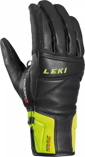 Lyžařské rukavice Leki Worldcup Race Speed 3D bk-ice lemon