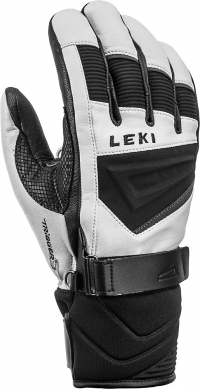 Lyžařské rukavice Leki Griffin S white/black/graphite