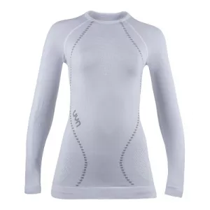 Termo triko dámské s dlouhým rukávem - termo prádlo UYN AMBITYON UW SHIRT Optical White/Pearl Grey