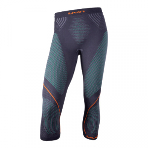 Pánské funkční spodní prádlo - kalhoty UYN EVOLUTYON Charcoal/Green/Orange Shiny