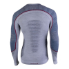 Pánske termo tričko s dlhým rukávom, termoprádlo UYN AMBITYON White Melange/Avio/Bordeaux
