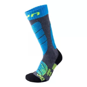 Detské lyžiarske ponožky UYN SKI JUNIOR Grey/Turquoise