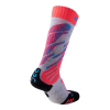 Detské lyžiarske ponožky UYN SKI JUNIOR Grey/Coral Fluo