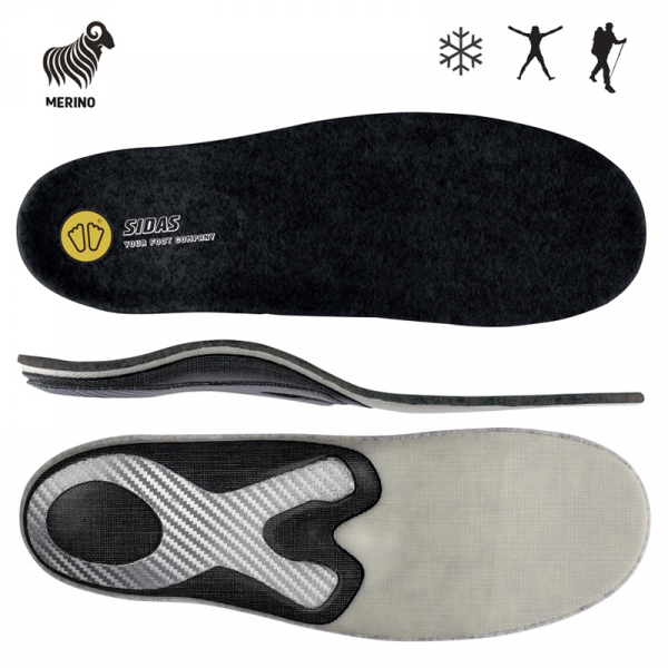 Sportovní ortopedické vložky do bot Sidas Flashfit Comfort + Merino
