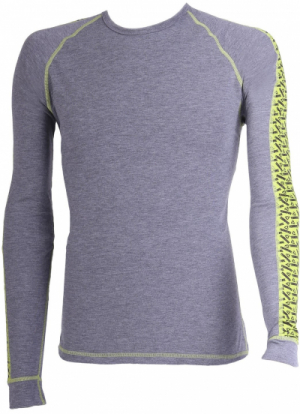 Pánské termo triko s dlouhým rukávem, termoprádlo Termovel Term DLR šedý melír