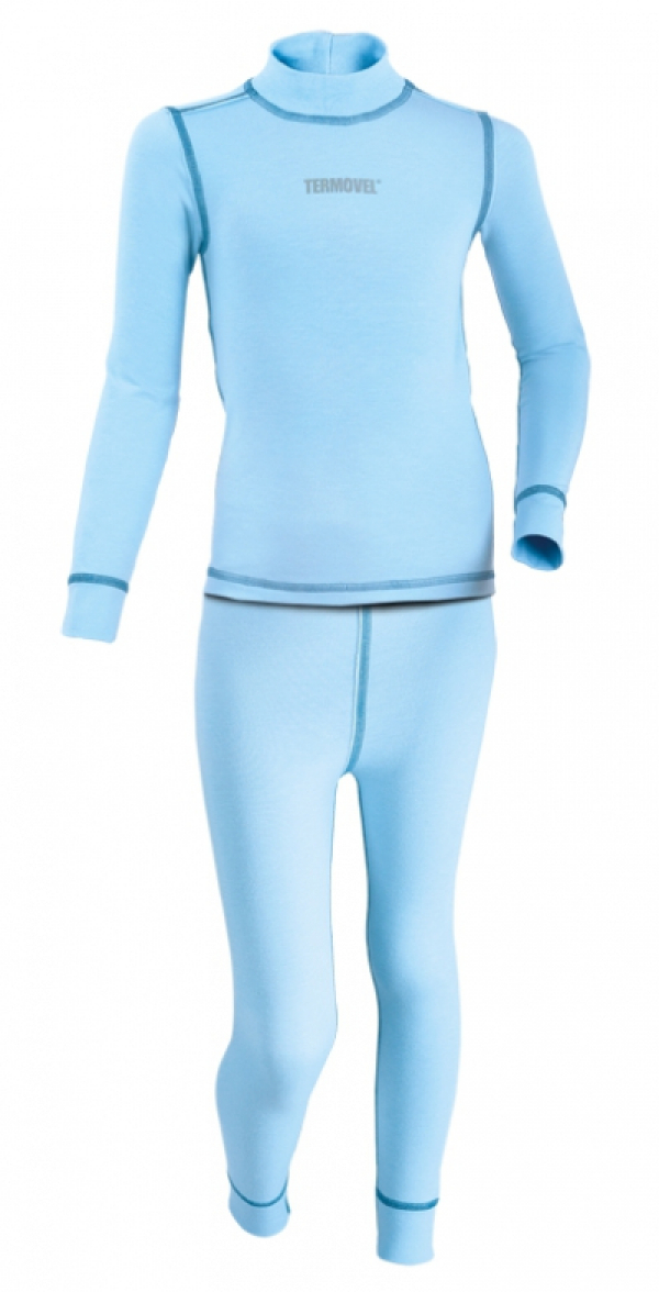 Detská lyžiarska termosúprava, termo oblečenie Termovel Kids set Baby Pce - blue