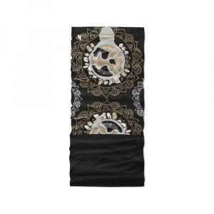 Multifunkční šátek 4FUN Scarf 8in1 Polar Recycling-Eco Mandala Black