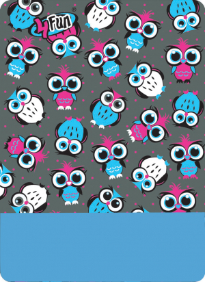 Multifunkční šátek 4FUN Scarf 8in1 Polar.Thermal Pro KID-Owl Blue